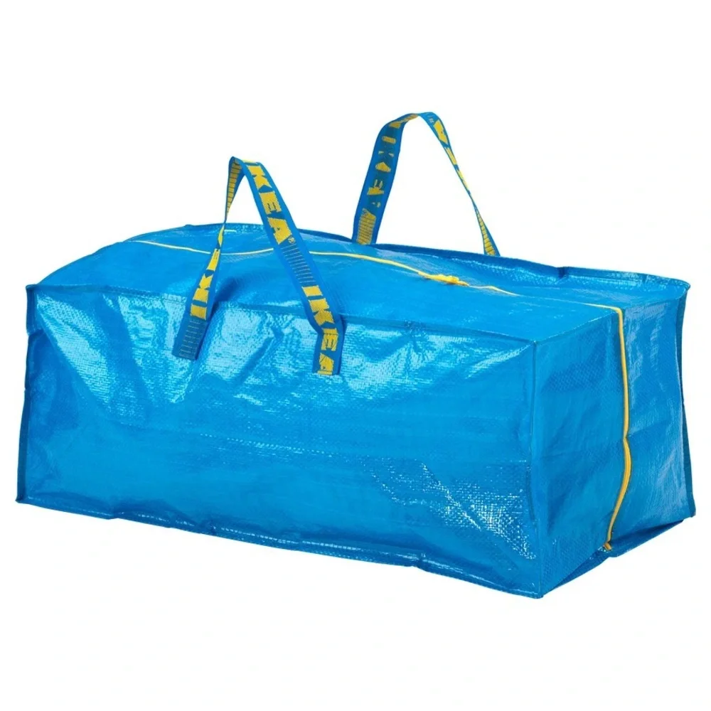 3 IKEA Storage Bags - Polka Dot, Snowflake, and Blue Designs